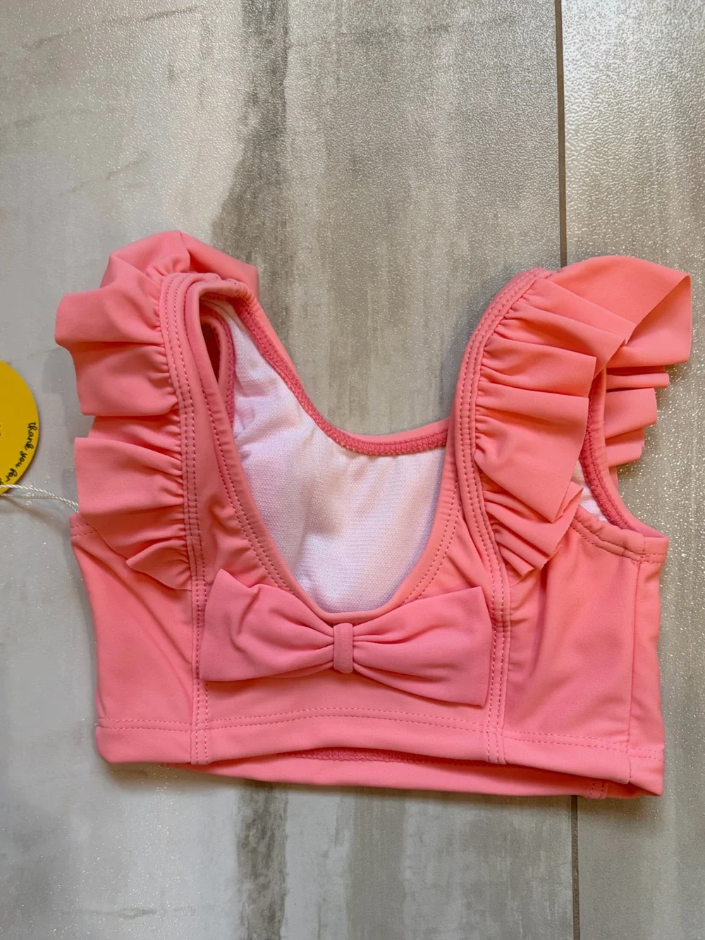NWT RuffleButts Colorful By The Seaside Ruffled Bow Tankini Bikini Girls 3-6M
